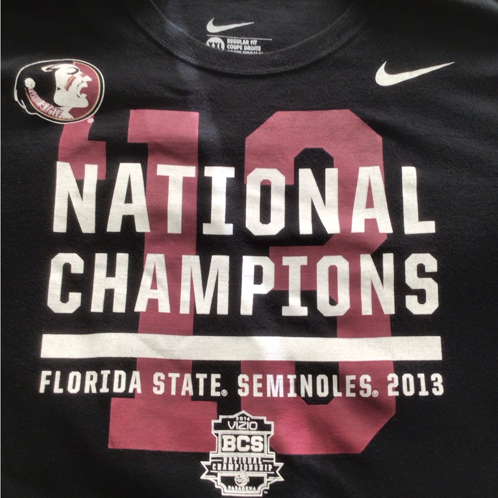 Nike FSU 2013 National Champs Tee Black - Size XXL - Picture 3 of 3
